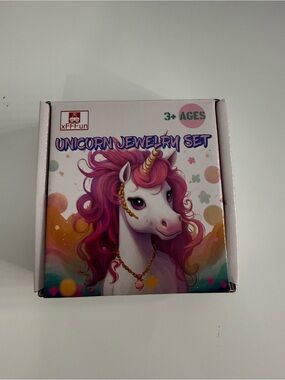 xFFFun Pink Unicorn Jewelry Set for Kids